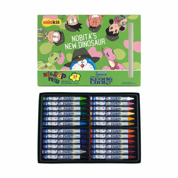 Bút sáp 24 màu CR-C06/DO Crayon (Thiên Long)